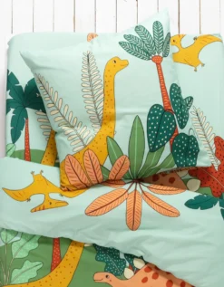 Linge De Lit Enfant Jurassi Coton - Imprimé Dinosaure -Maison Textiles Magasin 100903 C01 zoomx vue5