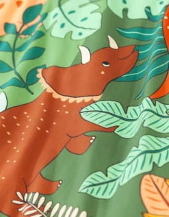 Linge De Lit Enfant Jurassi Coton - Imprimé Dinosaure -Maison Textiles Magasin 100903 C01 zoomx vue6