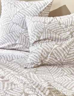 Linge De Lit Sophia Imprimé Feuillage Bicolore - Coton -Maison Textiles Magasin 100907 C01 zoomx vue3
