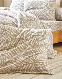 Linge De Lit Sophia Imprimé Feuillage Bicolore - Coton -Maison Textiles Magasin 100907 C01 zoomx vue4