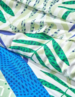 Linge De Lit Adèle Imprimé Feuillage Graphique - Coton 13 Linge De Lit Adèle Imprimé Feuillage Graphique - Coton -Maison Textiles Magasin 100908 C01 zoom detailRFP
