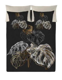 Linge De Lit Ginkgo Coton Motif Feuilles 4 Linge De Lit Ginkgo Coton Motif Feuilles -Maison Textiles Magasin 100910 C01 zoomx vue2