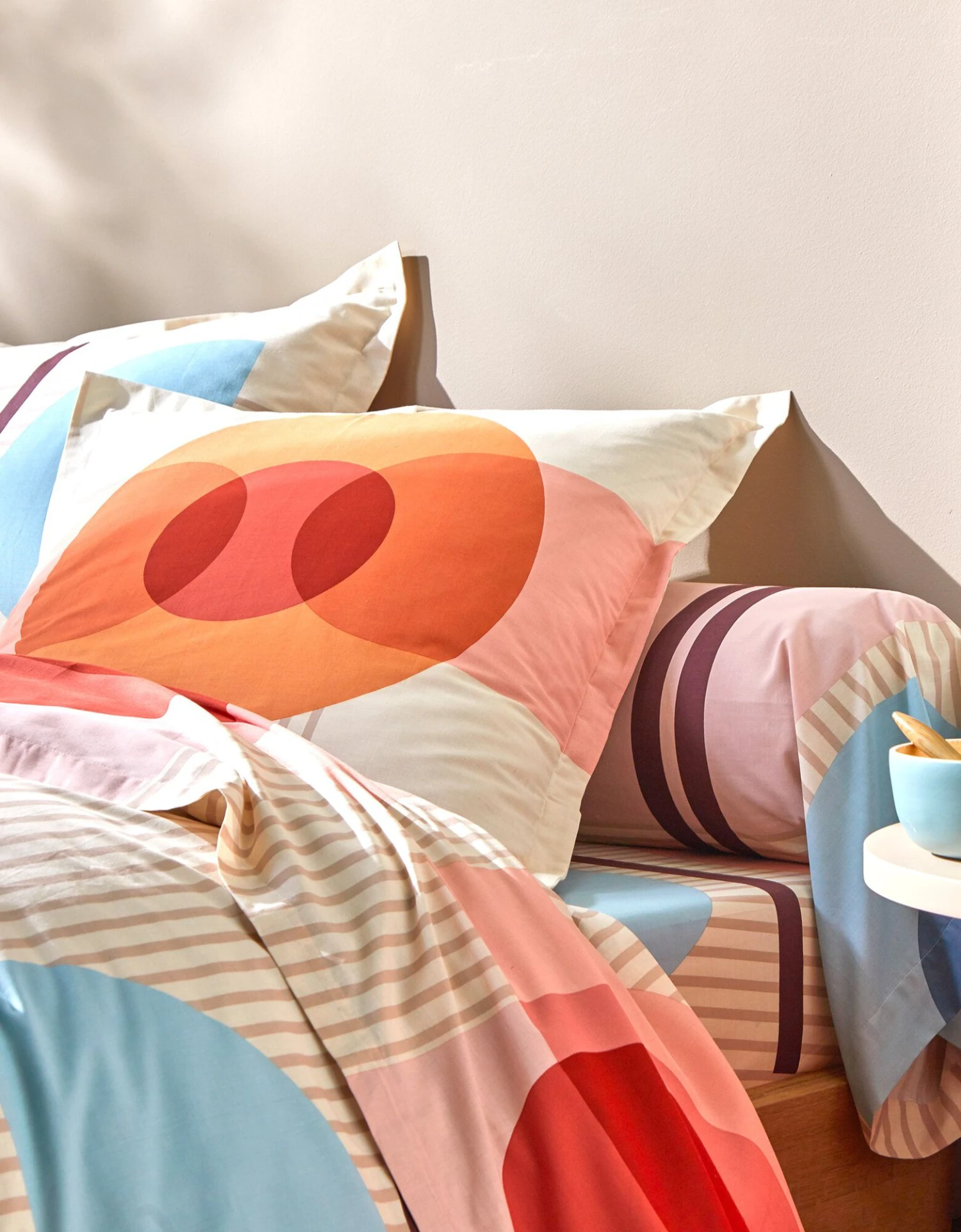 Linge De Lit Move Imprimé Géométrique Multicolore - Coton 2 Linge De Lit Move Imprimé Géométrique Multicolore - Coton – Image 2