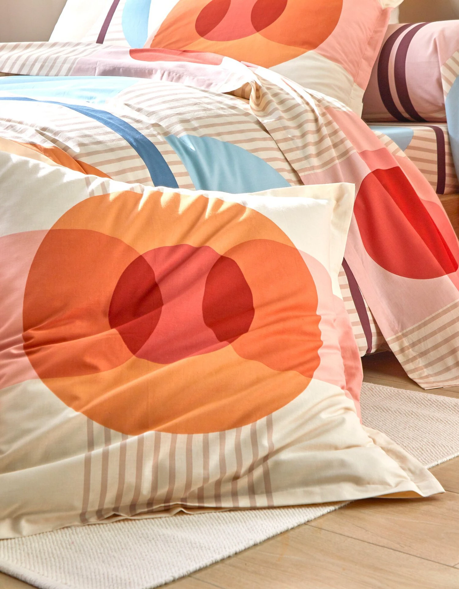 Linge De Lit Move Imprimé Géométrique Multicolore - Coton 4 Linge De Lit Move Imprimé Géométrique Multicolore - Coton – Image 4