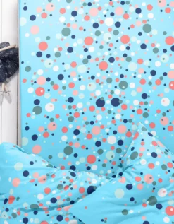 Linge De Lit Enfant Pétillant - Coton Imprimé Bulles Multicolores -Maison Textiles Magasin 100929 C02 zoomx vue4