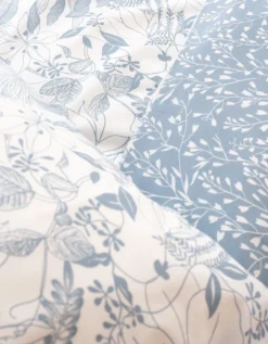 Parure De Lit Toile Imprimé Végétal Bicolore - Microfibre Topcool® -Maison Textiles Magasin 100930 C01 zoomx vue4