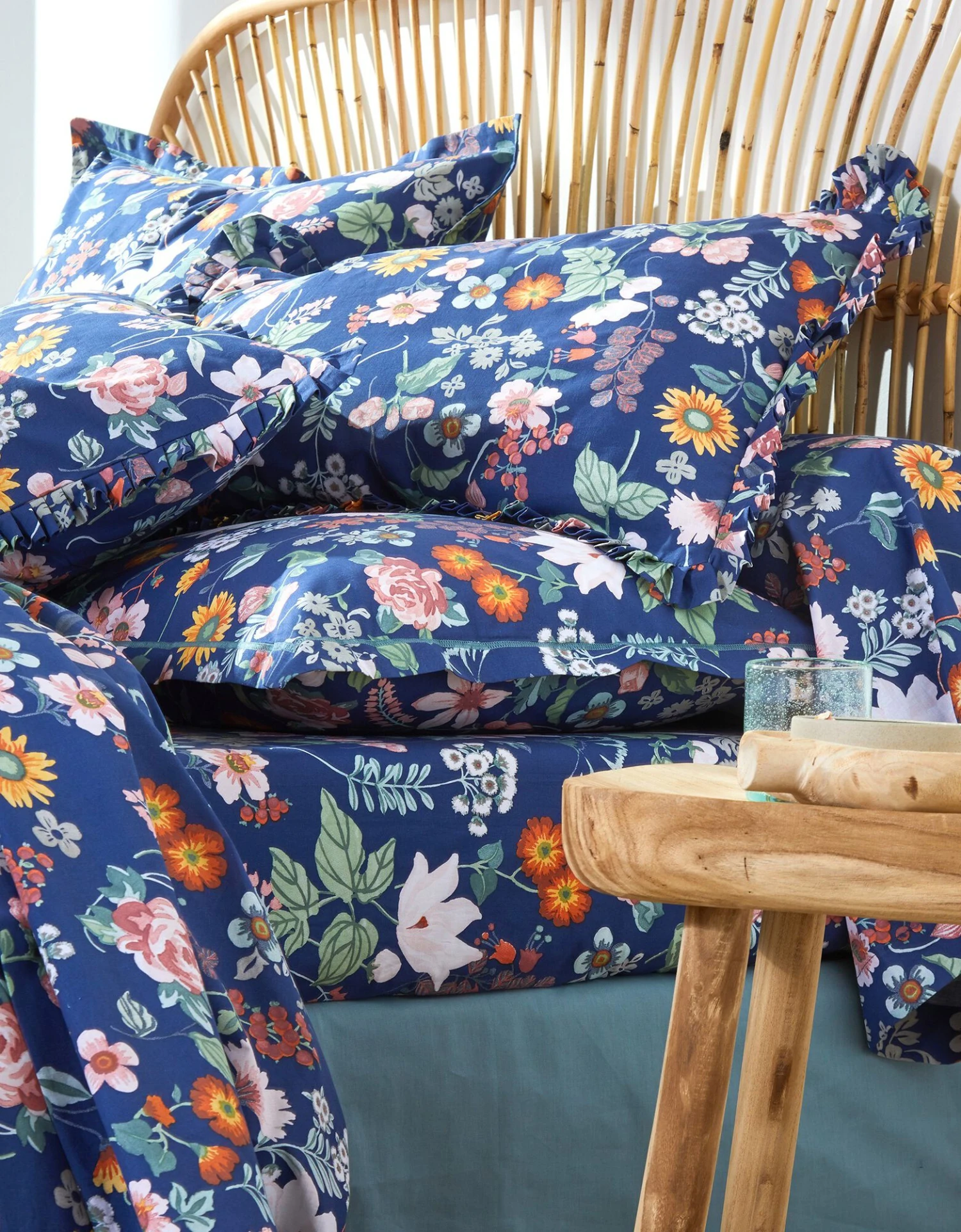 Linge De Lit Kelly En Coton Imprimé Floral 3 Linge De Lit Kelly En Coton Imprimé Floral – Image 3