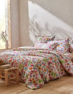 Linge De Lit Kelly En Coton Imprimé Floral
