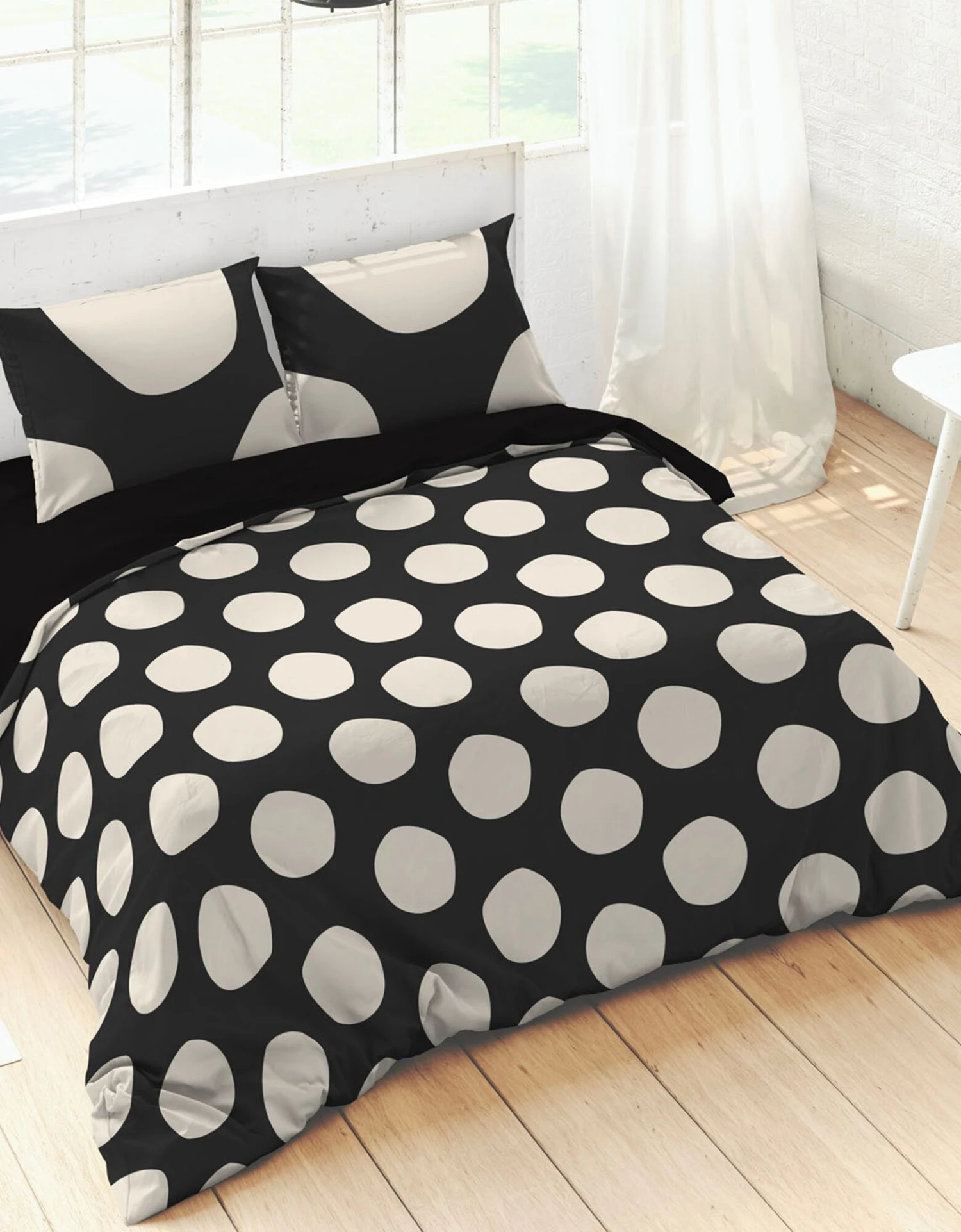 Linge De Lit Pois Coton 1 Linge De Lit Pois Coton