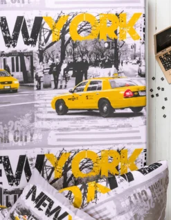 Linge De Lit Enfant Drive - Polycoton Imprimé Taxis New-yorkais -Maison Textiles Magasin 100961 C01 zoomx vue4