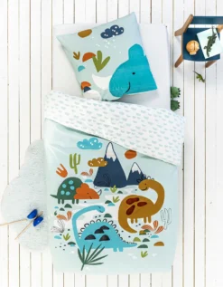 Parure De Lit Dinosaure Relief - Coton
