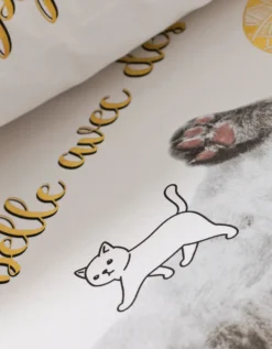 Linge De Lit Enfant Mimie - Coton Imprimé Chats 12 Linge De Lit Enfant Mimie - Coton Imprimé Chats -Maison Textiles Magasin 100974 C01 zoomx vue6