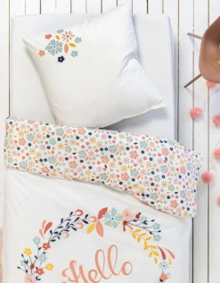 Parure De Lit Hello Fleurs Tulle - Coton -Maison Textiles Magasin 100975 C01 zoomx vue5