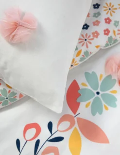 Parure De Lit Hello Fleurs Tulle - Coton -Maison Textiles Magasin 100975 C01 zoomx vue6
