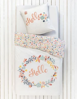 Parure De Lit Hello Fleurs Tulle - Coton -Maison Textiles Magasin 100975 C01 zoomx vue7