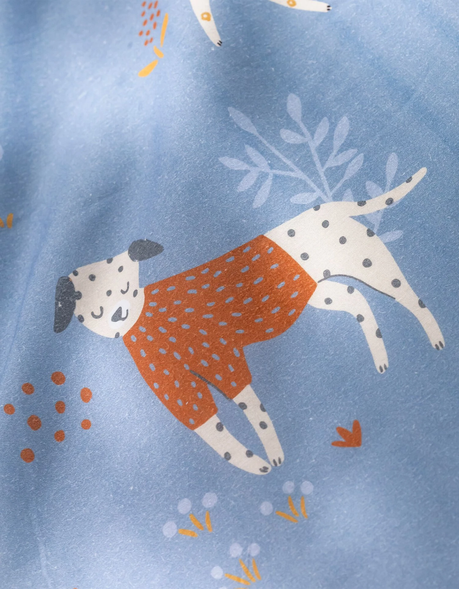 Linge De Lit Enfant Dalma - Coton Biologique Imprimé Chiens 6 Linge De Lit Enfant Dalma - Coton Biologique Imprimé Chiens – Image 6