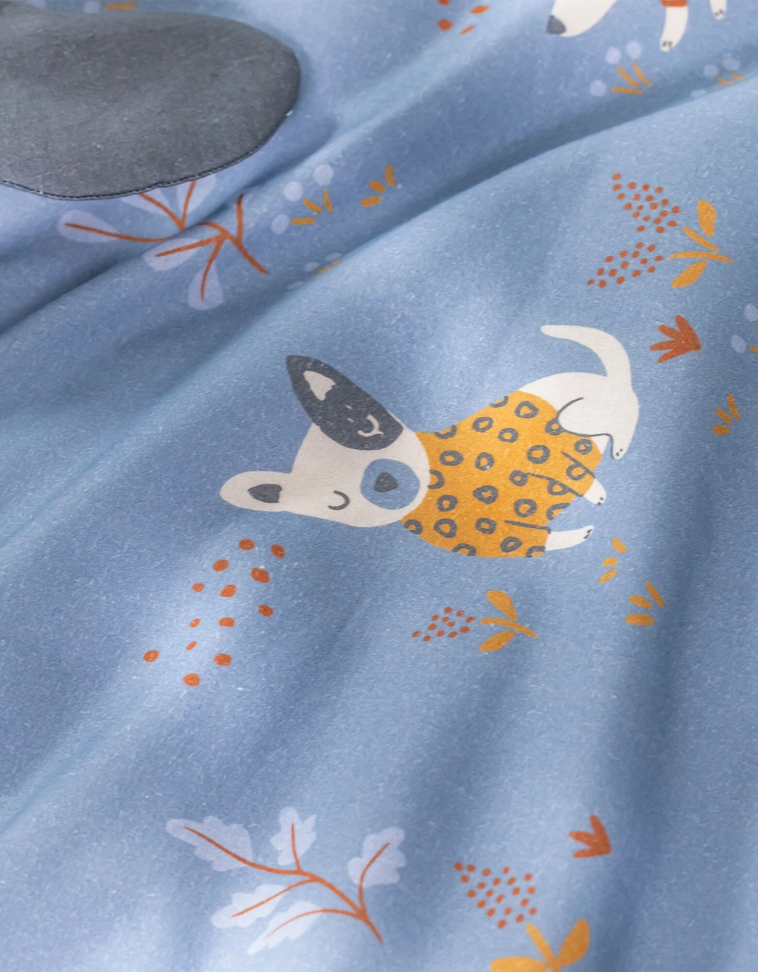 Linge De Lit Enfant Dalma - Coton Biologique Imprimé Chiens 7 Linge De Lit Enfant Dalma - Coton Biologique Imprimé Chiens – Image 7