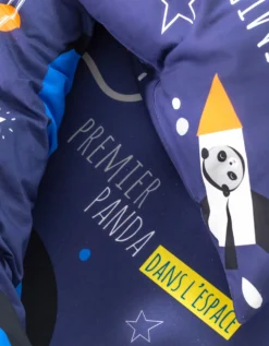 Linge De Lit Enfant Pao - Coton Imprimé Espace -Maison Textiles Magasin 100989 C01 zoomx vue3