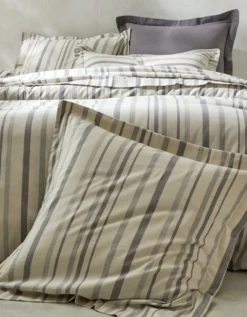 Linge De Lit En Flanelle Rayée Tissé-teint 8 Linge De Lit En Flanelle Rayée Tissé-teint -Maison Textiles Magasin 100991 C02 zoomx vue3