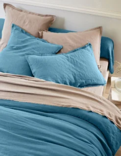 Linge De Lit Uni Lin Lavé