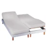 Drap-housse Uni Sommier Articulé Jersey Bonnets 27 Cm