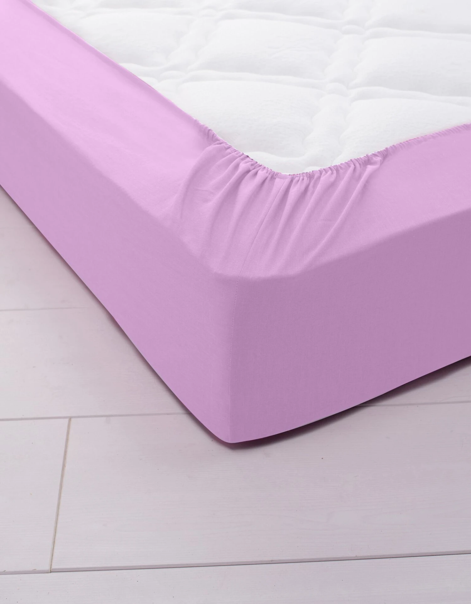 Drap-housse Uni Polyester - Coton Bonnet 32 Cm 1 Drap-housse Uni Polyester - Coton Bonnet 32 Cm