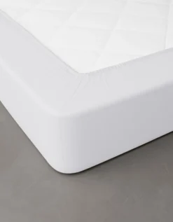 Drap-housse Uni Percale Bonnets 40 Cm