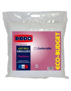 Oreiller Eco Budget Dodo® - Lot De 2 7 Oreiller Eco Budget Dodo® - Lot De 2 -Maison Textiles Magasin 111767 C01 zoomx vue4