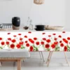 Nappe Toile Cirée Imprimé Coquelicots