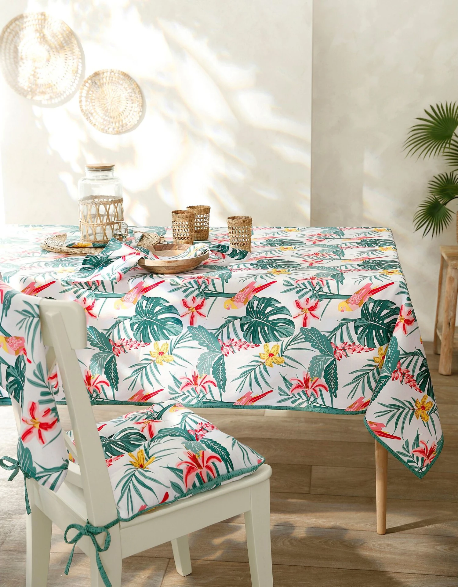 Nappe Coton Imprimé Tropical 1 Nappe Coton Imprimé Tropical