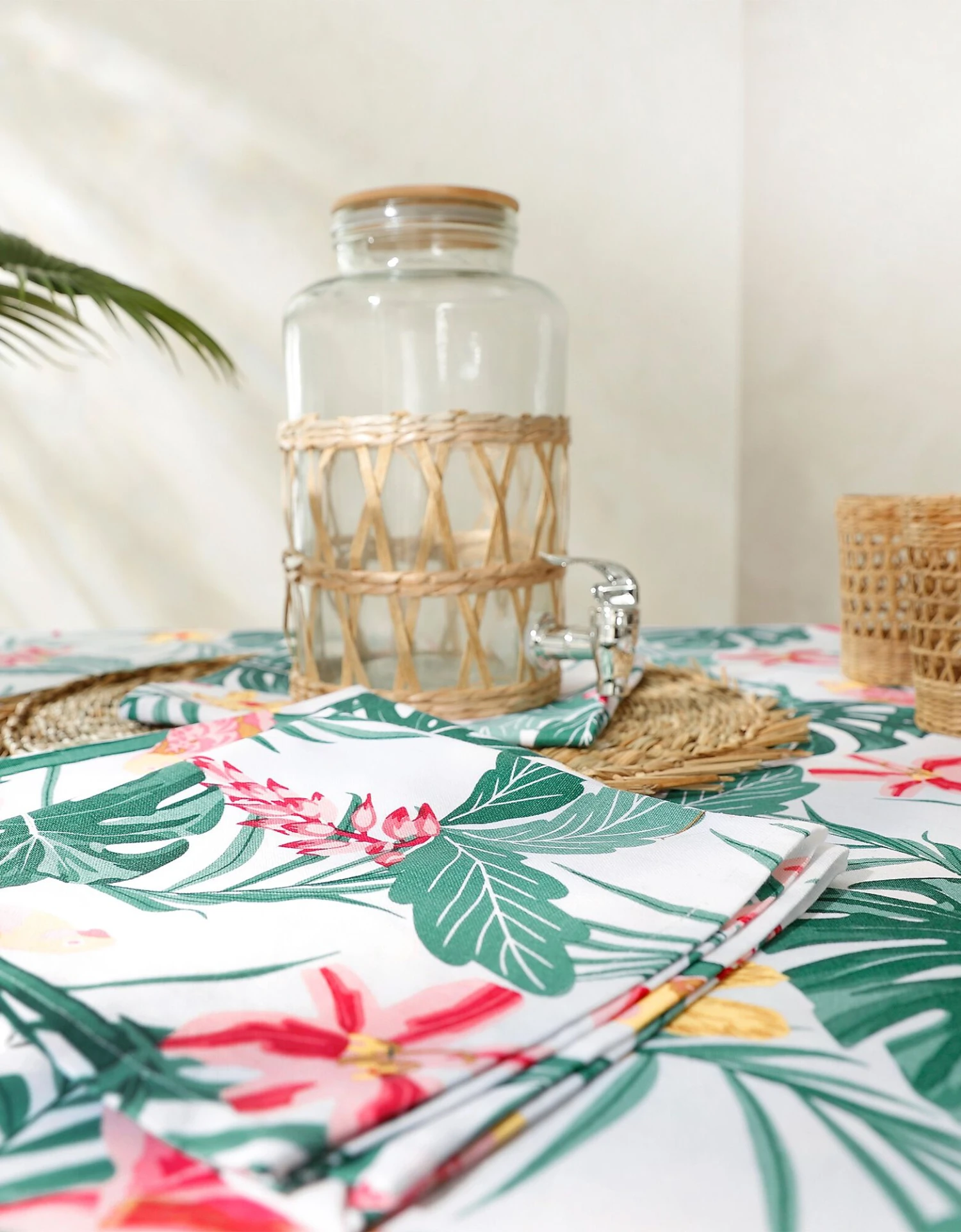 Nappe Coton Imprimé Tropical 3 Nappe Coton Imprimé Tropical – Image 3
