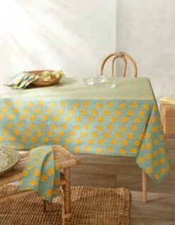Nappe Coton Imprimé Palmettes