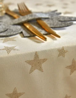 Nappe Imprimé étoiles Dorées -Maison Textiles Magasin 120273 C01 zoomx vue4
