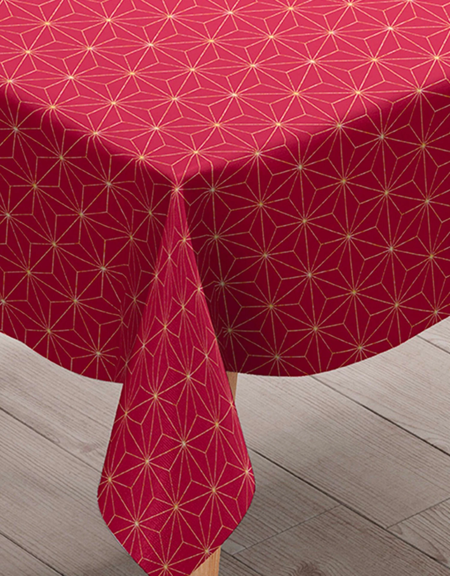 Nappe Motifs Géométriques Métallisés 2 Nappe Motifs Géométriques Métallisés – Image 2