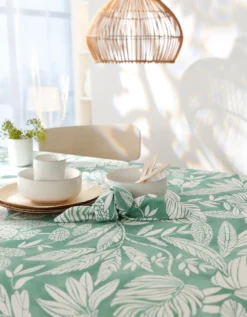 Nappe Anti-taches Imprimé Végétal -Maison Textiles Magasin 120536 C03 zoomx vue5