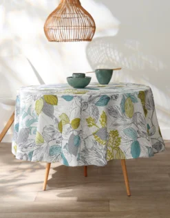 Nappe Anti-taches Imprimé Feuillages -Maison Textiles Magasin 120537 C04 zoomx vue4