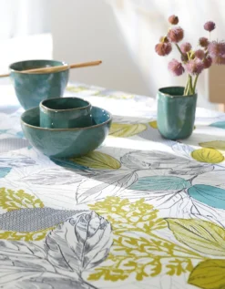 Nappe Anti-taches Imprimé Feuillages -Maison Textiles Magasin 120537 C04 zoomx vue7