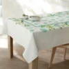 Nappe Fabriquée En France, Motif Végétal Aquarelle - Coton Biologique(1)