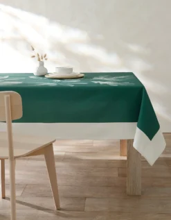 Nappe Fabriquée En France, Motif Placé Herbier - Coton Biologique(1) 8 Nappe Fabriquée En France, Motif Placé Herbier - Coton Biologique(1) -Maison Textiles Magasin 120542 C01 zoomx vue3