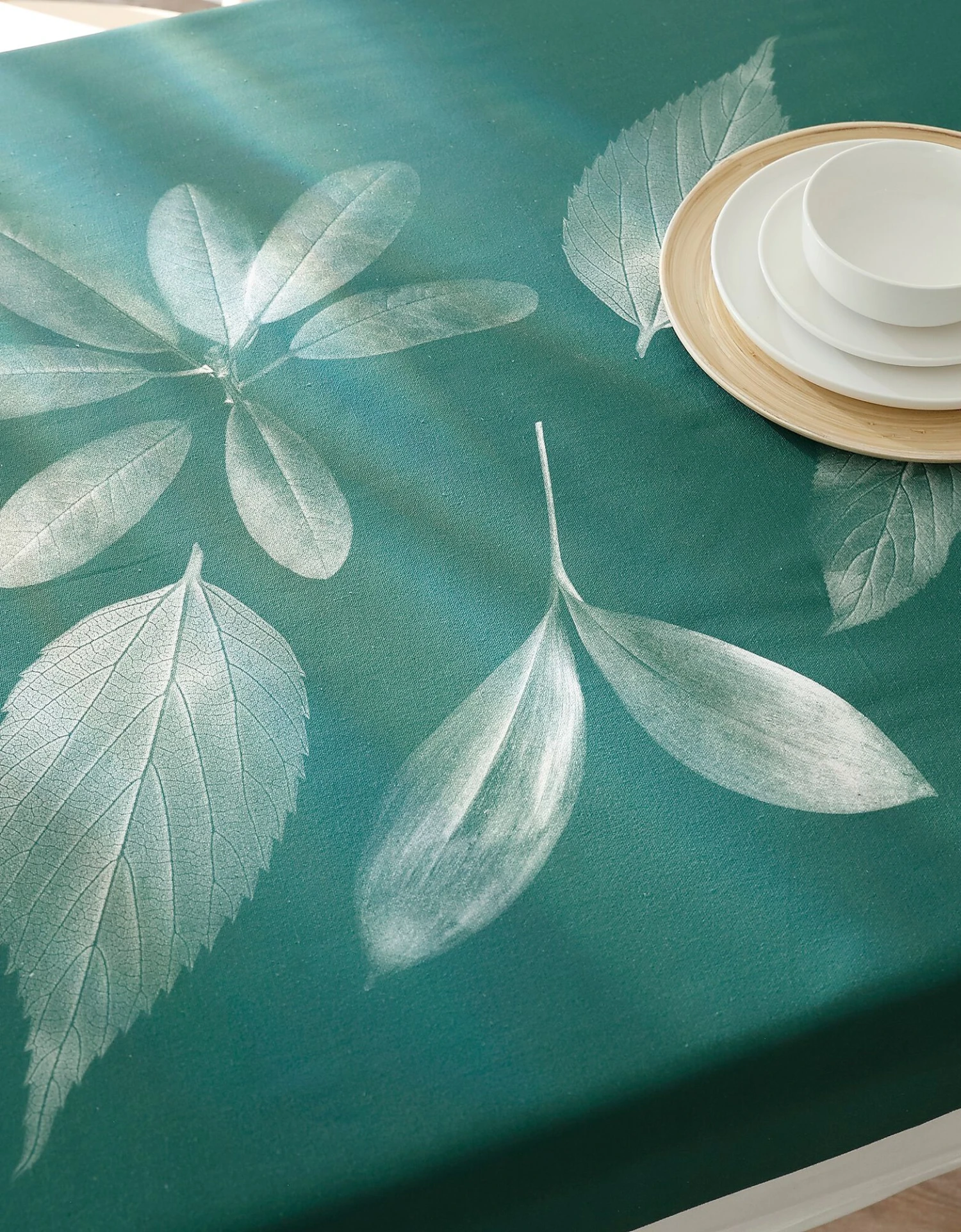 Nappe Fabriquée En France, Motif Placé Herbier - Coton Biologique(1) 4 Nappe Fabriquée En France, Motif Placé Herbier - Coton Biologique(1) – Image 4