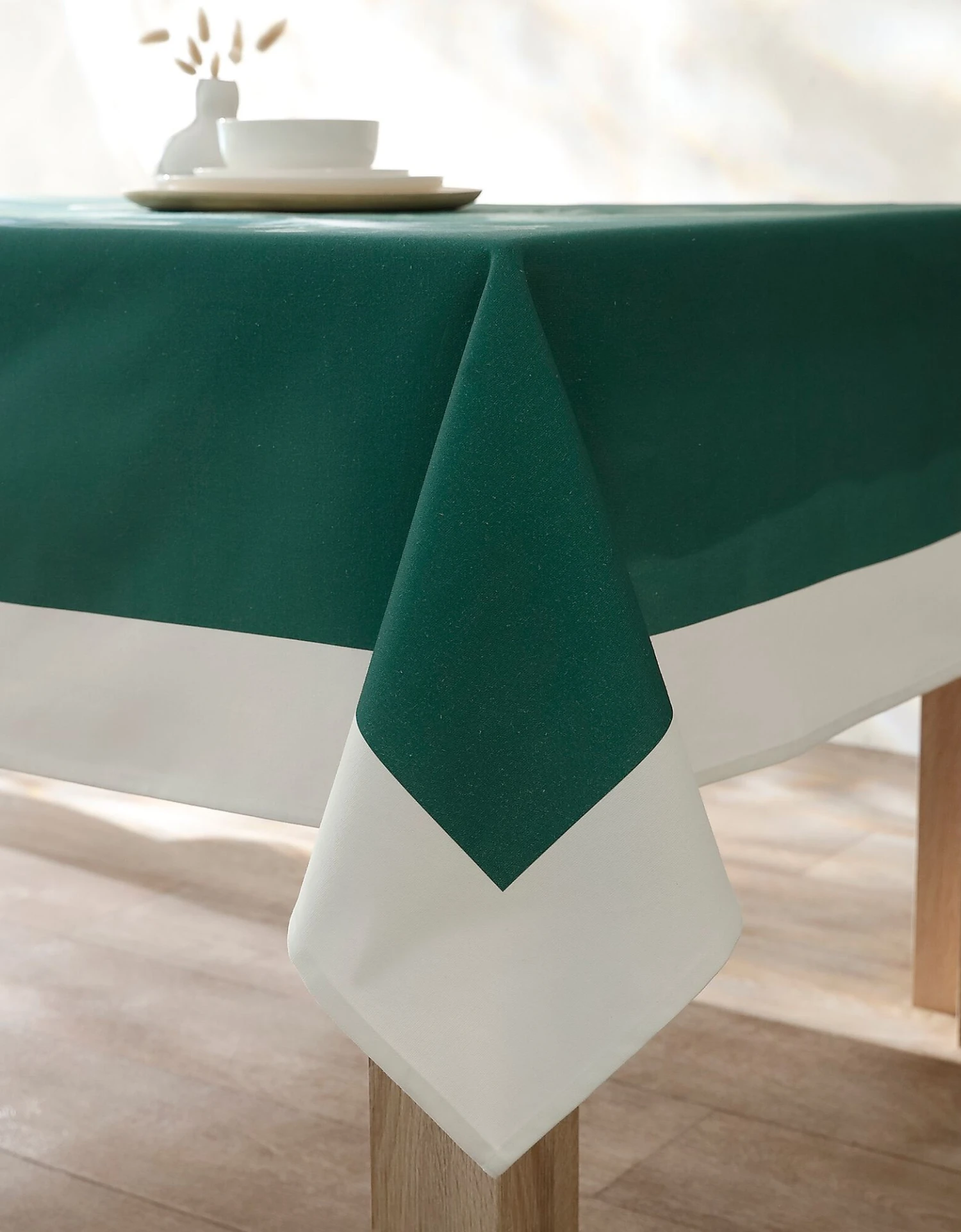 Nappe Fabriquée En France, Motif Placé Herbier - Coton Biologique(1) 5 Nappe Fabriquée En France, Motif Placé Herbier - Coton Biologique(1) – Image 5