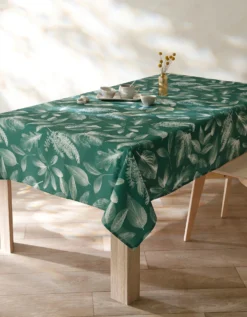 Nappe Fabriquée En France, Motif Herbier - Coton Biologique(1) -Maison Textiles Magasin 120543 C01 zoomx vue4