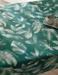 Nappe Fabriquée En France, Motif Herbier - Coton Biologique(1) -Maison Textiles Magasin 120543 C01 zoomx vue5