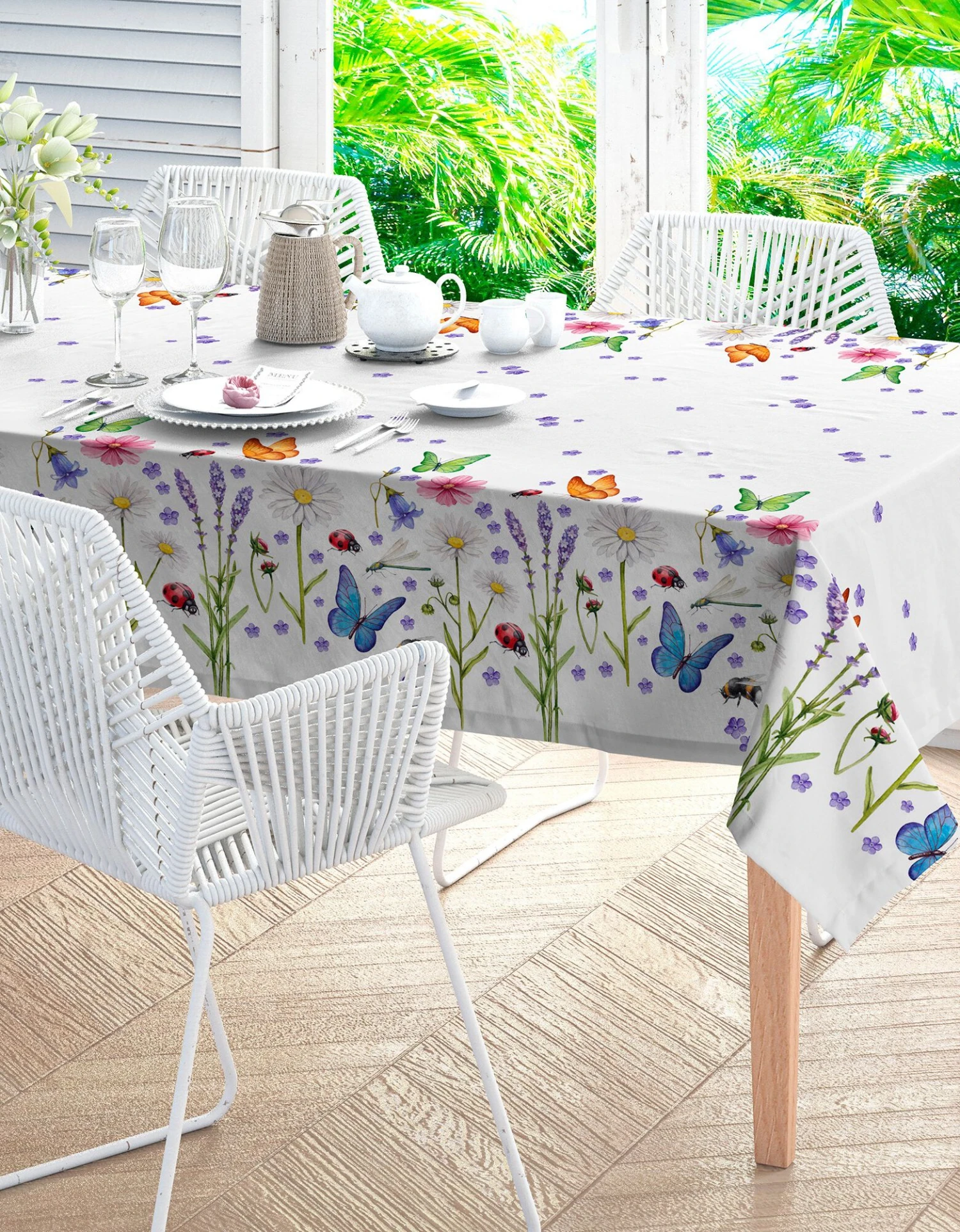 Nappe Coton Imprimé Bucolique 1 Nappe Coton Imprimé Bucolique