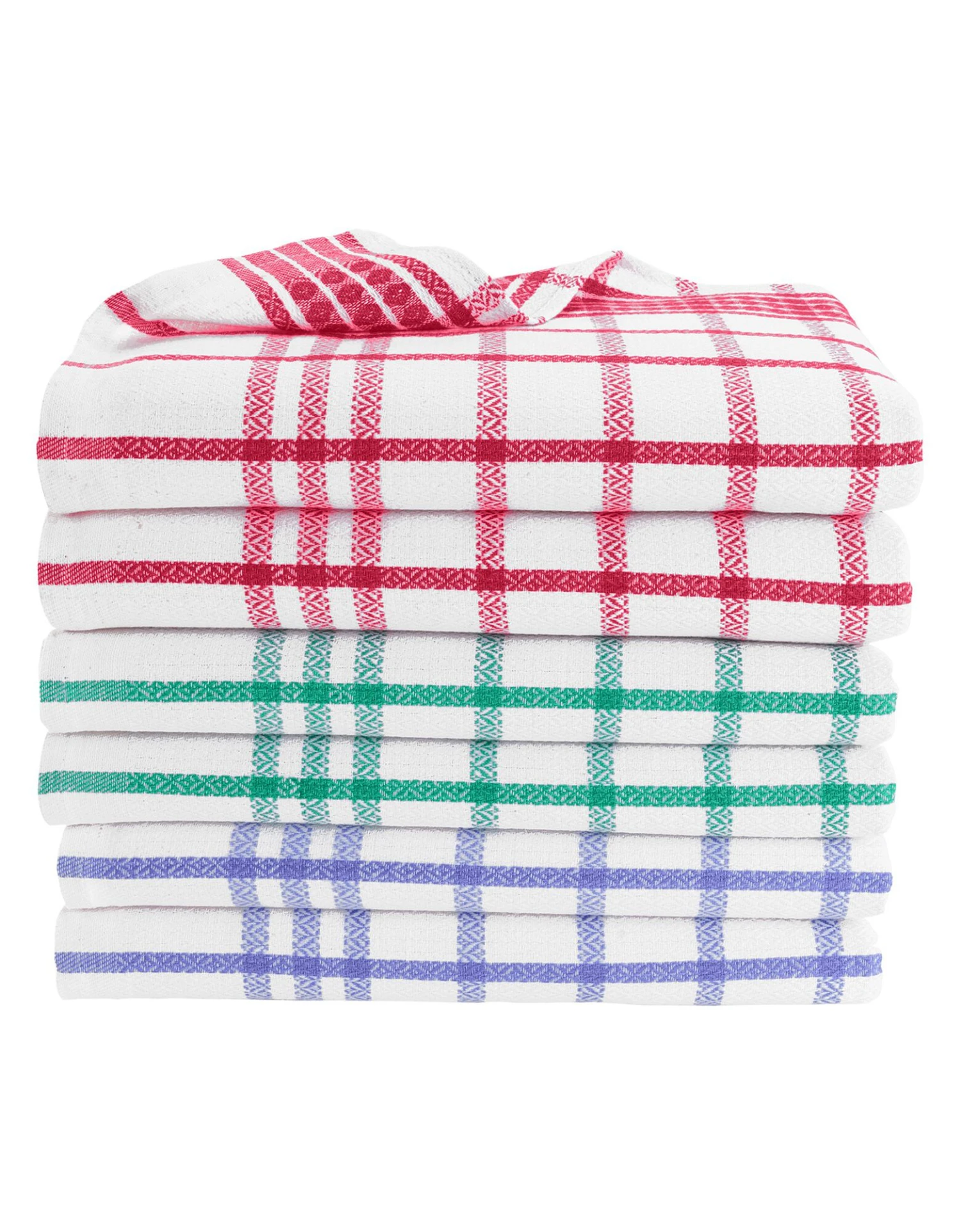 Torchons Métis Carreaux - Lot De 6 Ou 12 1 Torchons Métis Carreaux - Lot De 6 Ou 12