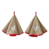 Torchons Rond éponge Brodée Poule - Lot De 2