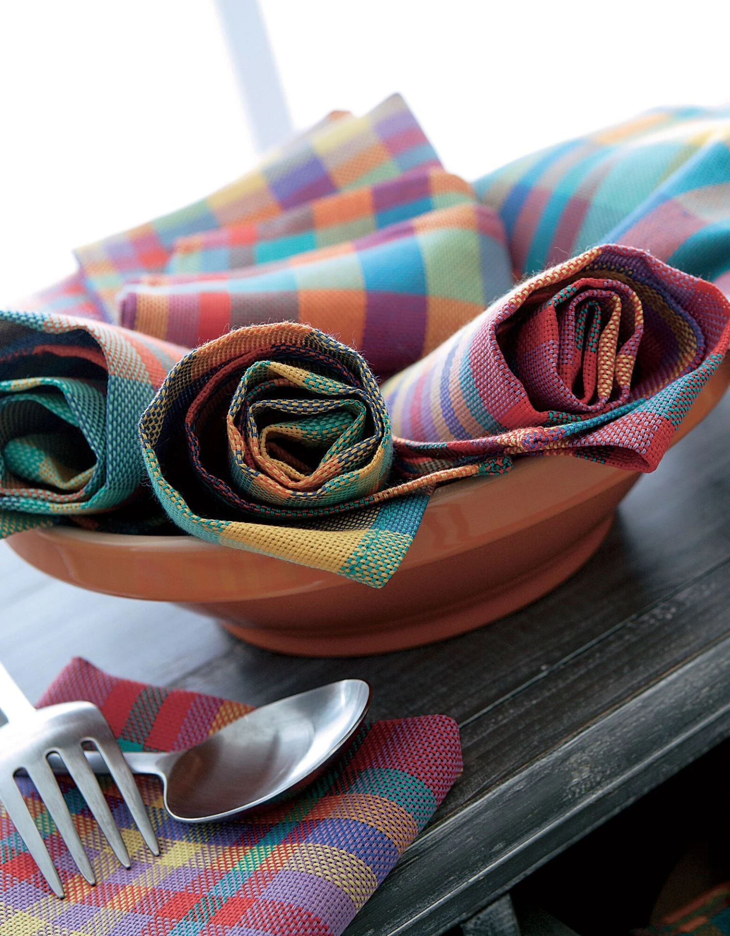 Serviette De Table Carreaux Madras - Lots 2 Serviette De Table Carreaux Madras - Lots – Image 2