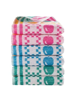 Essuie-mains éponge Petite Taille Pommes Du Verger - Lots