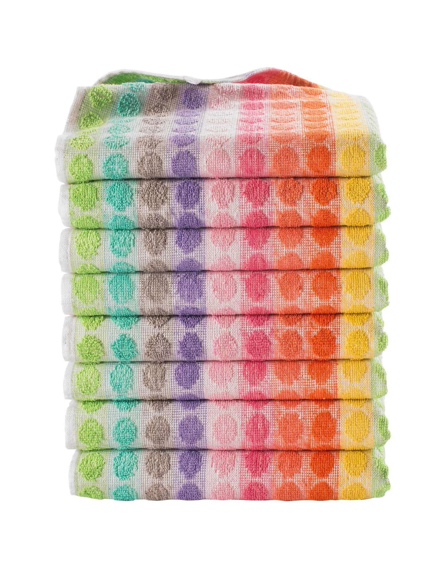 Essuie-mains éponge Pois Rayures - Lots 1 Essuie-mains éponge Pois Rayures - Lots