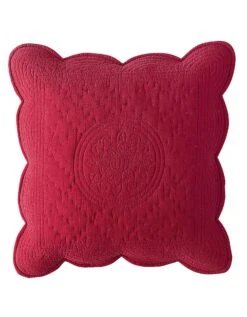 Housse Coussin Unie Style Boutis Cassandre